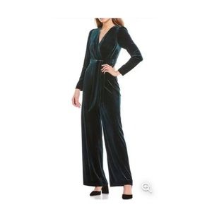 Antonio Melani Miranda Long Sleeve Emerald Green Jumpsuit